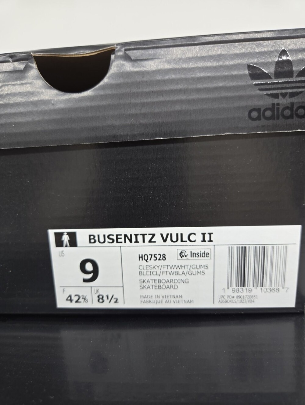 adidas Busenitz Vulc II HQ7528 Clear Sky Cloud White Shoes Women's Size 10 - Picture 8 of 8